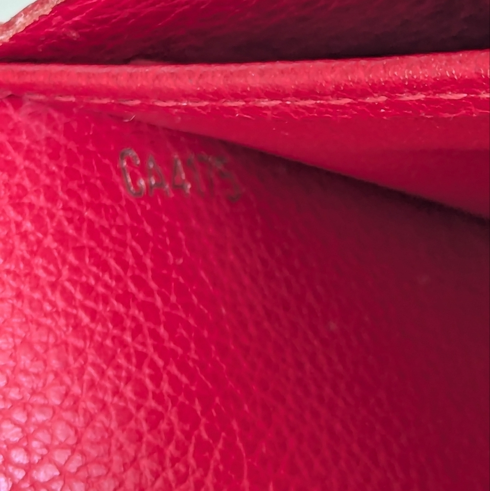 Louis Vuitton Lockme Red Leather Wallet - Picture 9 of 16
